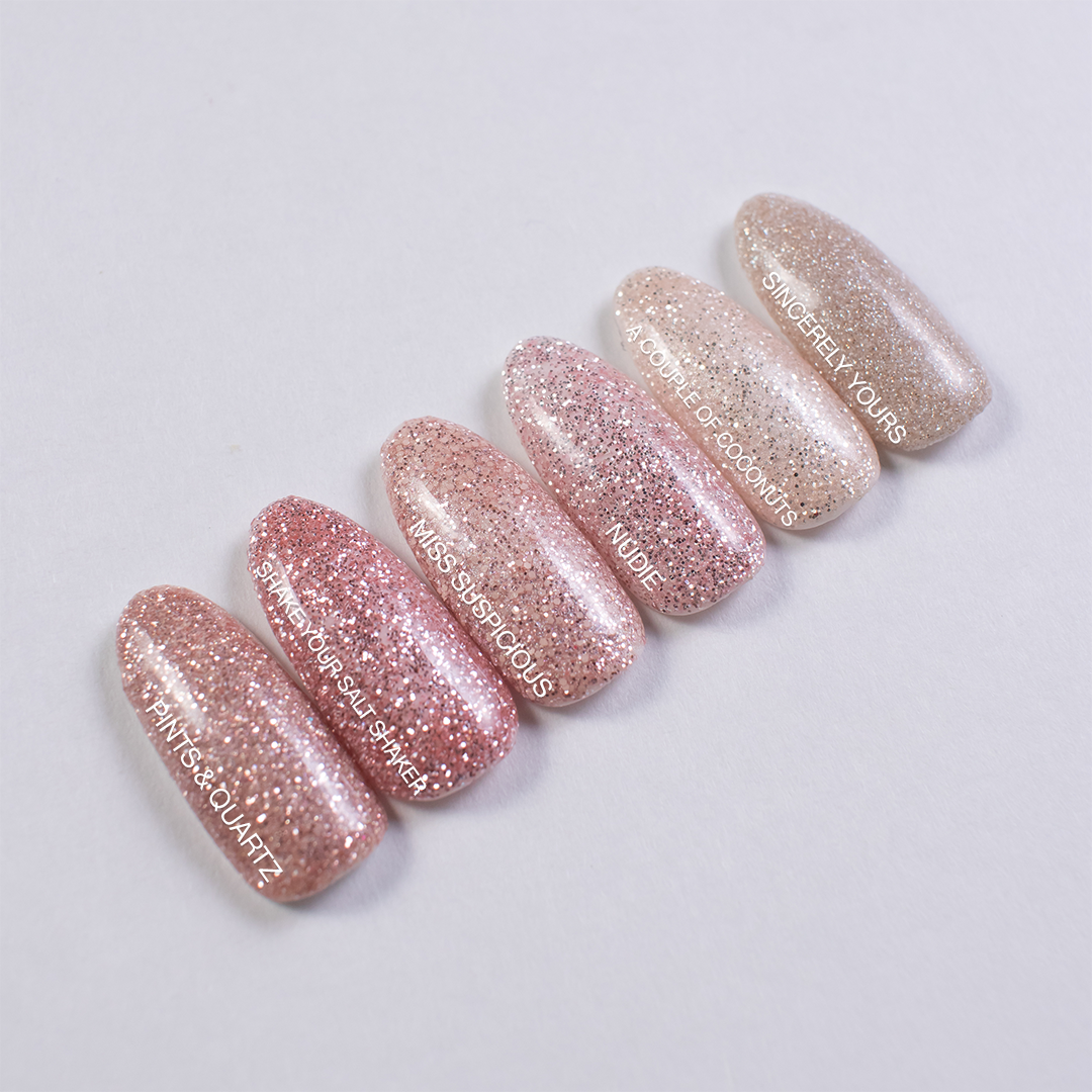 P+ Pints & Quartz Glitter Gel Polish